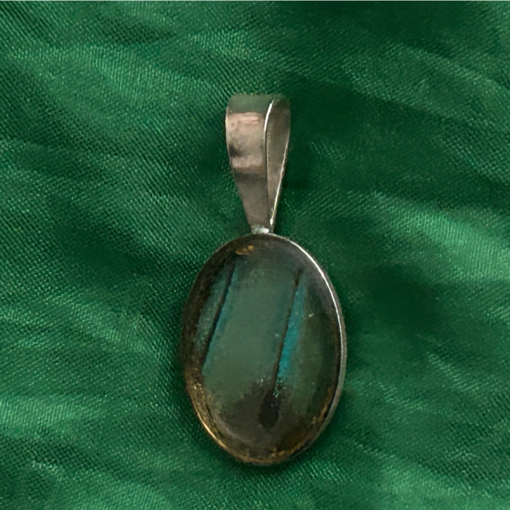 Artisan butterfly wing pendant
